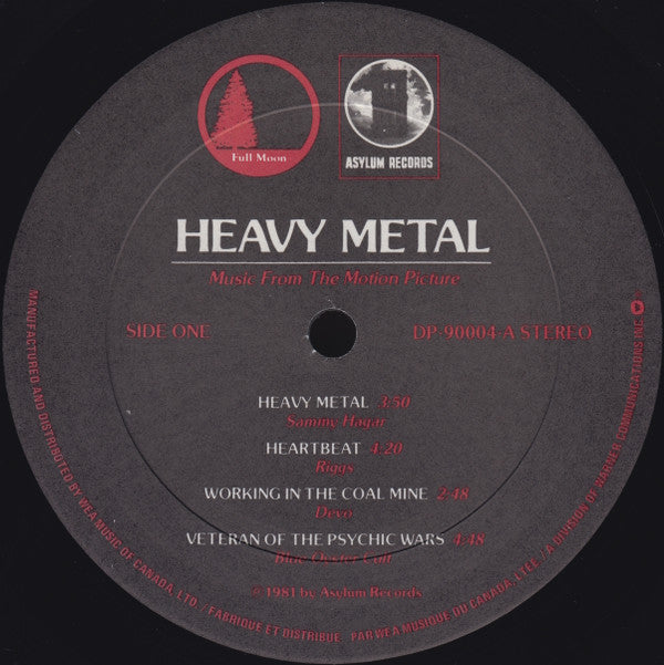 Various : Heavy Metal - Music From The Motion Picture (2xLP, Album, Comp, Gat)