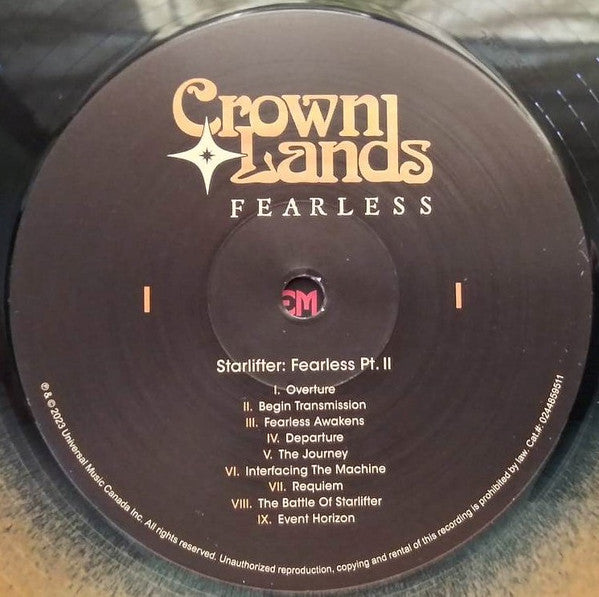 Crown Lands : Fearless (LP, Red + LP, S/Sided, Etch, Red + Album, Dlx)
