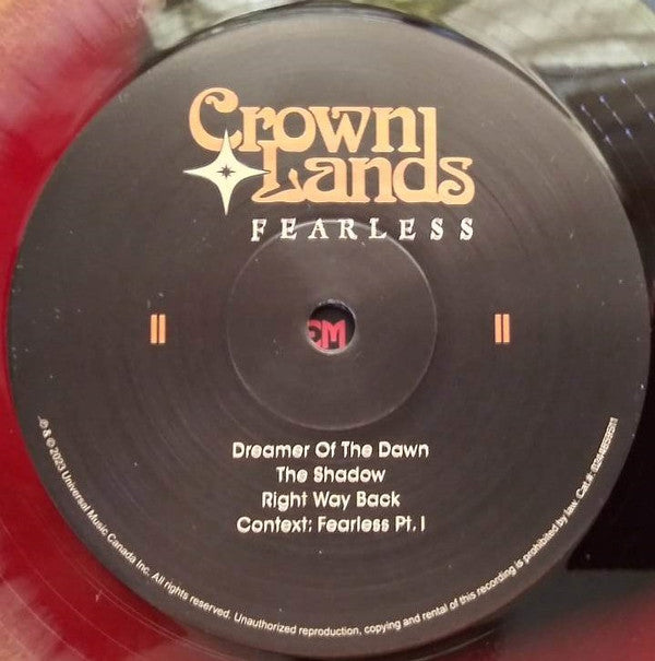 Crown Lands : Fearless (LP, Red + LP, S/Sided, Etch, Red + Album, Dlx)