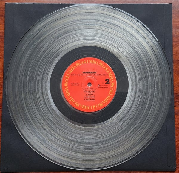 Warrant : Dirty Rotten Filthy Stinking Rich  (LP, Album, Ltd, Num, Cle)