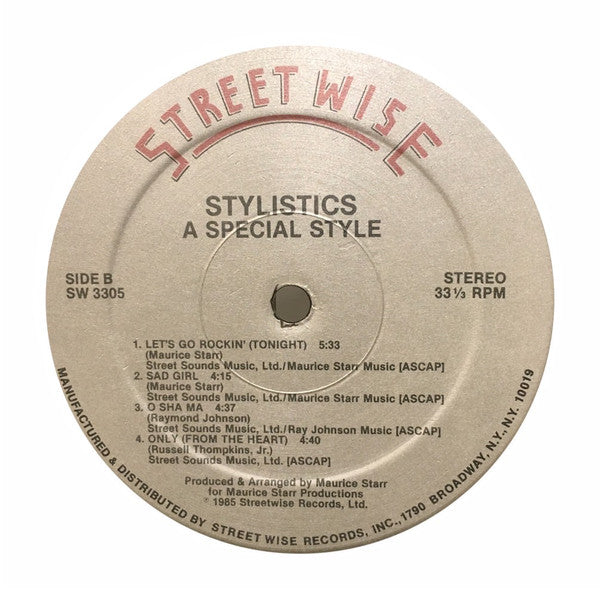 The Stylistics : A Special Style (LP, Album)