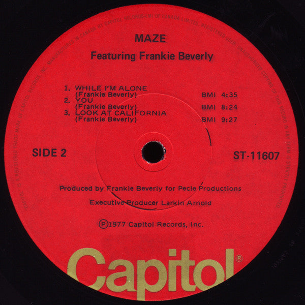 Maze Featuring Frankie Beverly : Maze Featuring Frankie Beverly (LP, Album)