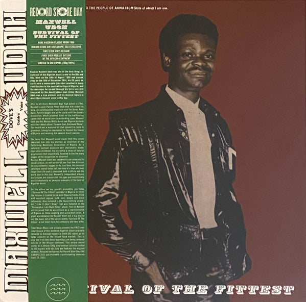 Maxwell Udoh : Survival Of The Fittest (LP, Album, RSD, Ltd, RE)