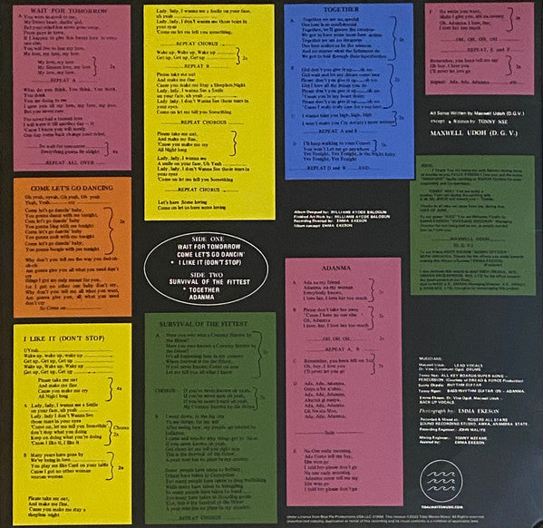 Maxwell Udoh : Survival Of The Fittest (LP, Album, RSD, Ltd, RE)