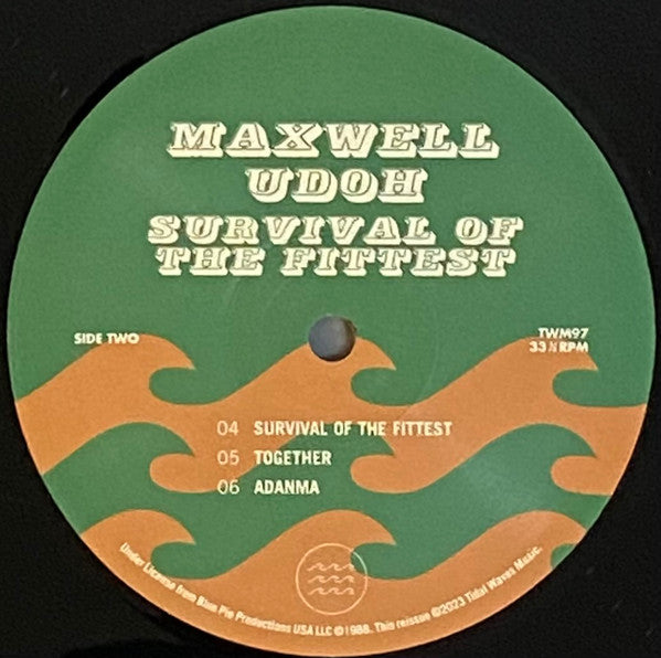 Maxwell Udoh : Survival Of The Fittest (LP, Album, RSD, Ltd, RE)