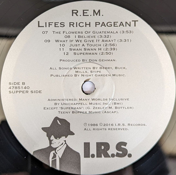 R.E.M. : Lifes Rich Pageant (LP, Album, RE, RP, 180)