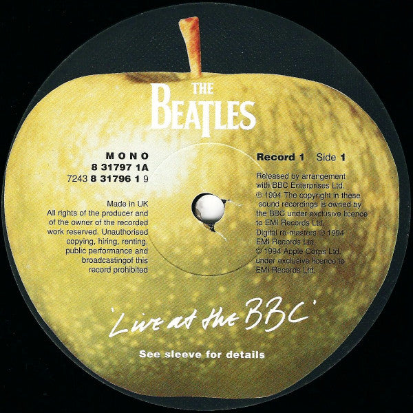 The Beatles : Live At The BBC (2xLP, Comp, Mono, RM, 'Se)