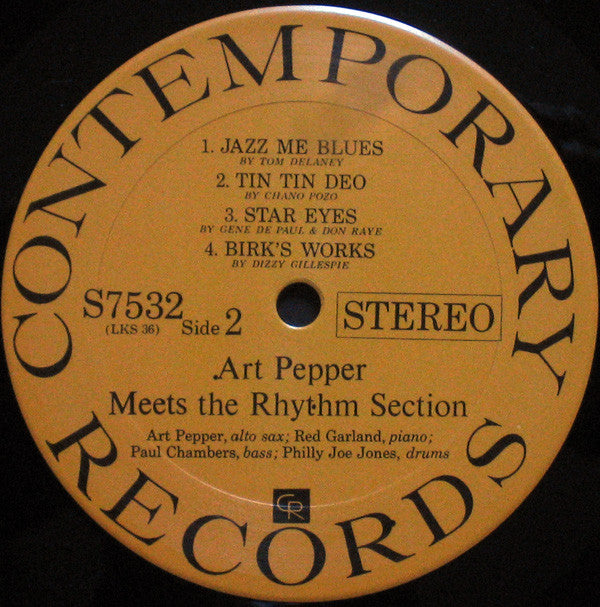 Art Pepper : Art Pepper Meets The Rhythm Section (LP, Album, RP)
