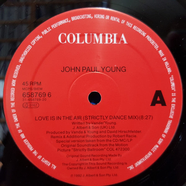 John Paul Young : Love Is In The Air (12", Single)