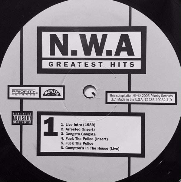 N.W.A. : Greatest Hits (2xLP, Comp, RE)