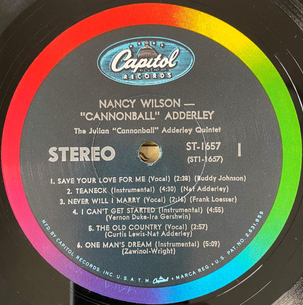 Nancy Wilson / Cannonball Adderley : Nancy Wilson / Cannonball Adderley (LP, Album, Scr)