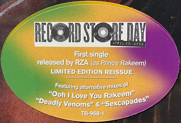 Prince Rakeem : Ooh I Love You Rakeem (12", RSD, RE, RM)