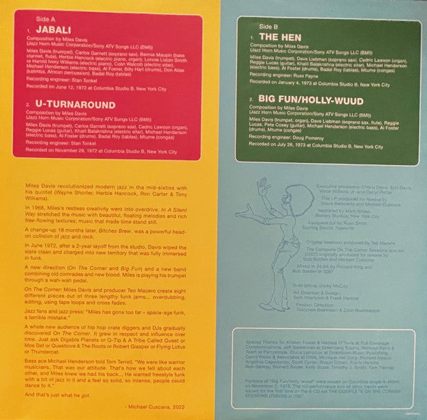 Miles Davis : Turnaround: Rare Miles From The Complete On The Corner Sessions (LP, RSD, Comp, Ltd, Sky)