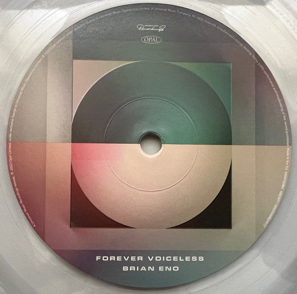 Brian Eno : Forever Voiceless (LP, Album, RSD, Ltd, Cle)