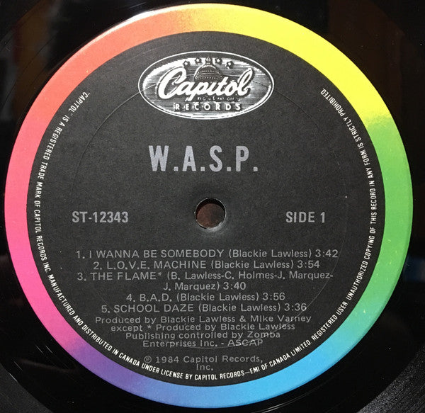 W.A.S.P. : W.A.S.P. (LP, Album)