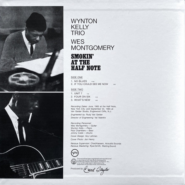 Wynton Kelly Trio / Wes Montgomery : Smokin' At The Half Note (LP, Album, RE, 180)