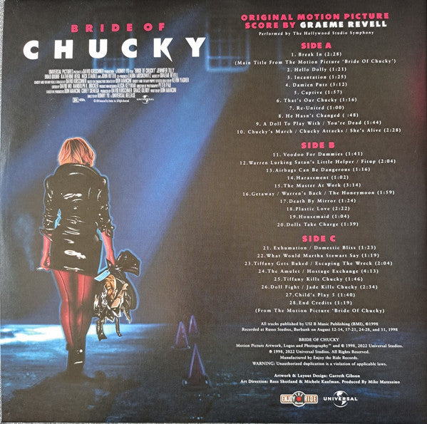 Graeme Revell : Bride Of Chucky (Original Motion Picture Score) (LP, Bla + LP, S/Sided, Bla + Album, Chu)