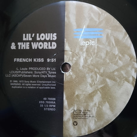 Lil' Louis & The World : French Kiss / Club Lonely (12", RE)