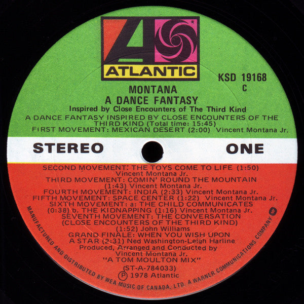 Montana : A Dance Fantasy Inspired By Close Encounters Of The Third Kind (LP, Album)