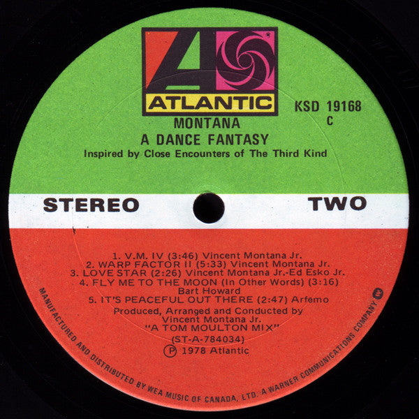 Montana : A Dance Fantasy Inspired By Close Encounters Of The Third Kind (LP, Album)