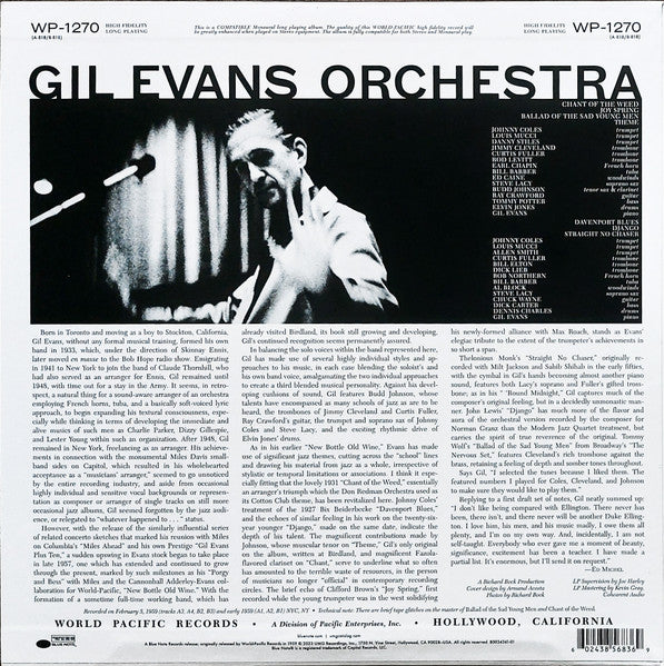 Gil Evans And His Orchestra Featuring Johnny Coles : Great Jazz Standards (LP, Album, RE, 180)