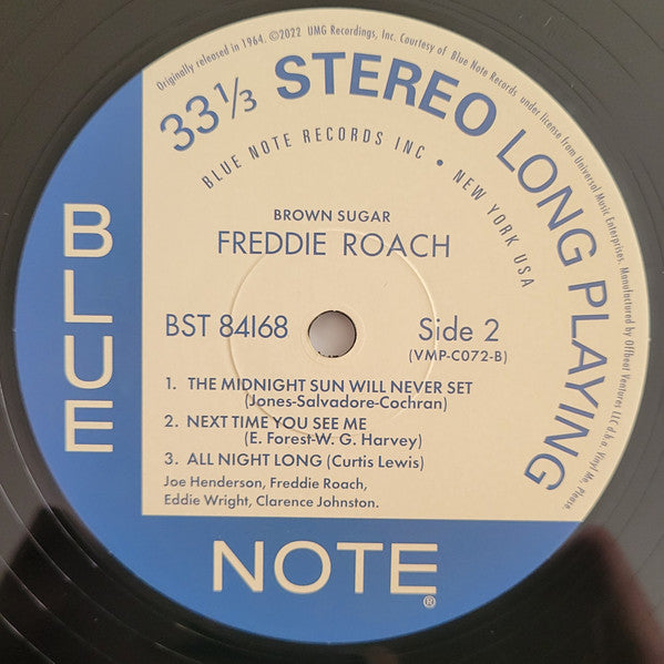 Freddie Roach : Brown Sugar (LP, Album, Club, RE, 180)