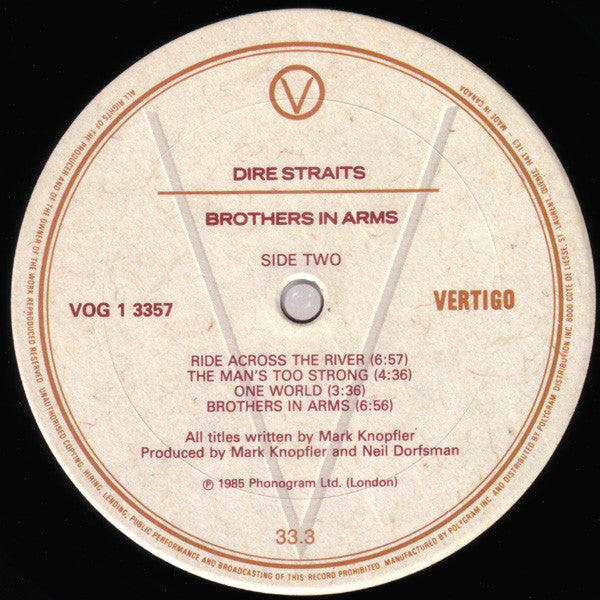 Dire Straits : Brothers In Arms (LP, Album)