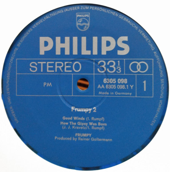 Frumpy : Frumpy 2 (LP, Album, Blu)