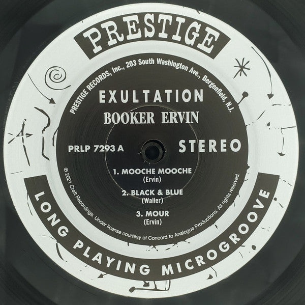 Booker Ervin : Exultation! (LP, Album, RE, 180)