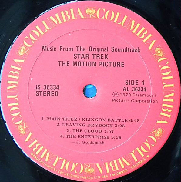 Jerry Goldsmith : Star Trek: The Motion Picture (LP, Album)