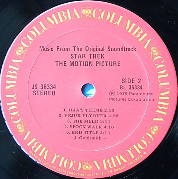 Jerry Goldsmith : Star Trek: The Motion Picture (LP, Album)