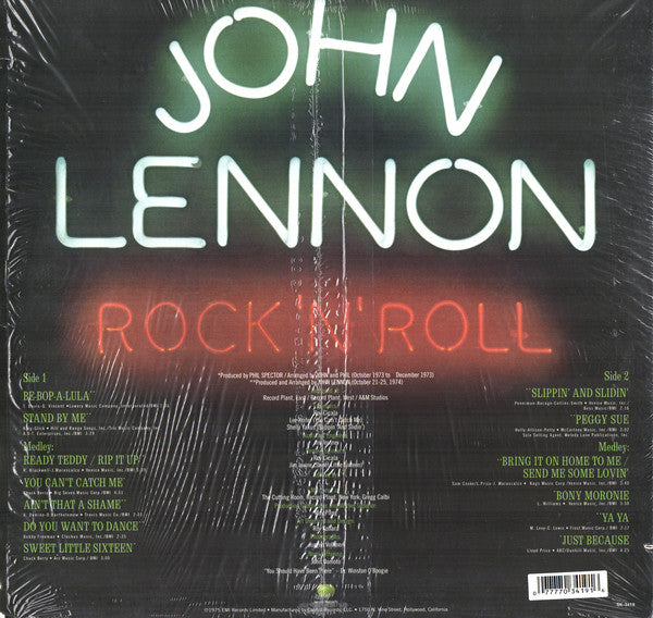 John Lennon : Rock 'N' Roll (LP, Album, Ltd, RE, RM, 180)