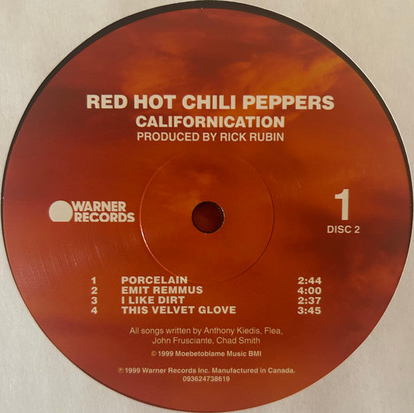 Red Hot Chili Peppers : Californication (2xLP, Album, RE)