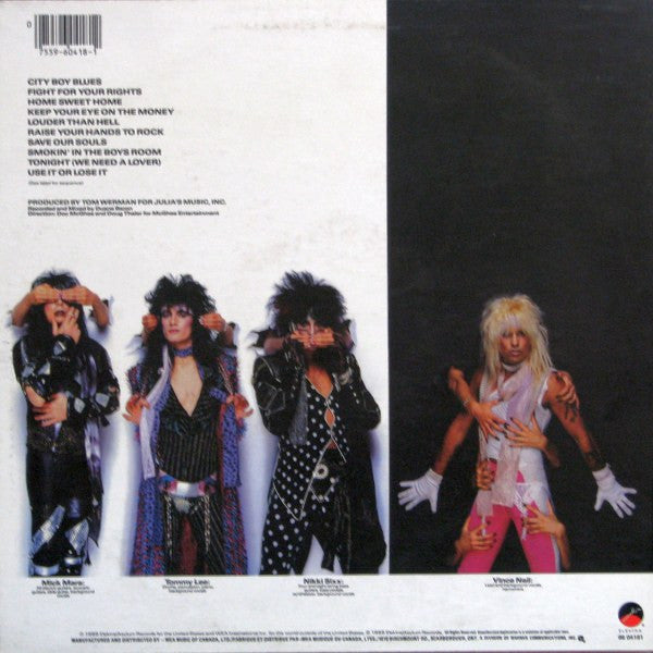 Mötley Crüe : Theatre Of Pain (LP, Album)