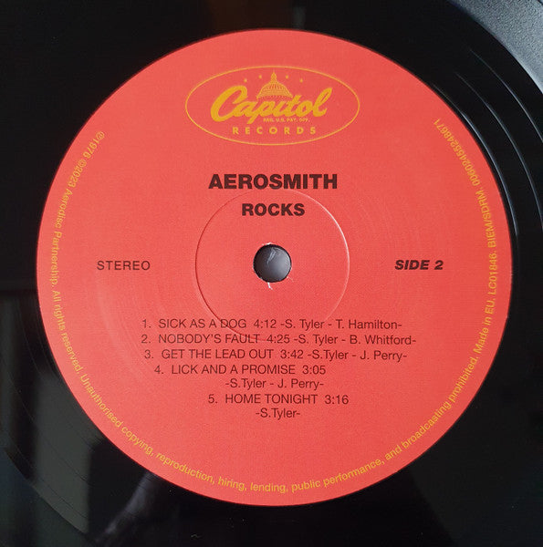 Aerosmith : Rocks (LP, RE, RM, RP)