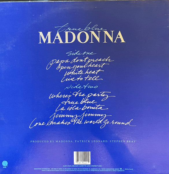 Madonna : True Blue (LP, Album)