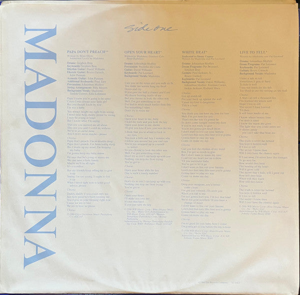 Madonna : True Blue (LP, Album)