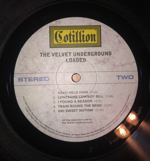 The Velvet Underground : Loaded (LP, Album, RE, Mem)