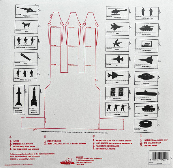 King Ghidra : Take Me To Your Leader (20t + 2xLP, Album, RE + 7", Single, RE)