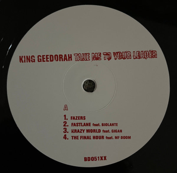 King Ghidra : Take Me To Your Leader (20t + 2xLP, Album, RE + 7", Single, RE)