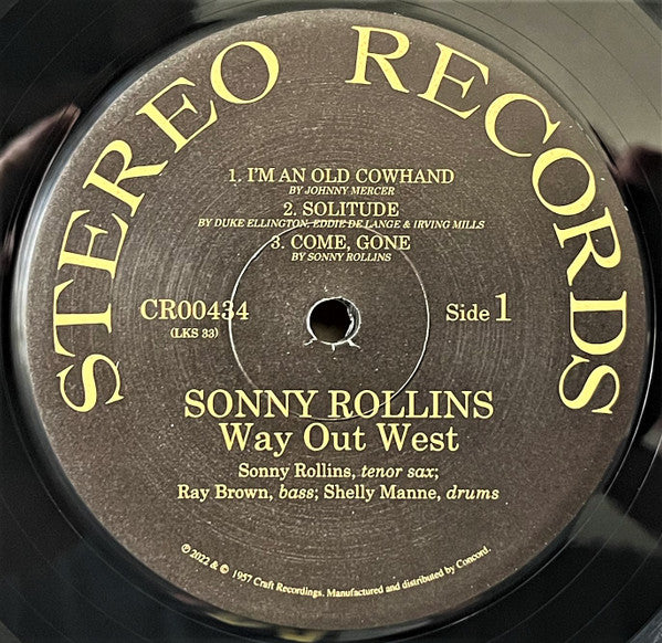 Sonny Rollins : Go West! The Contemporary Records Albums (LP, Album, RE, RM, 180 + LP, Album, RE, RM, 180 + )