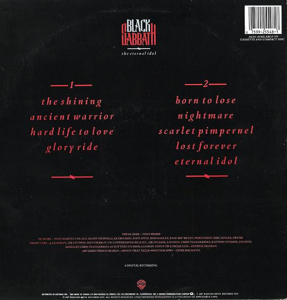 Black Sabbath : The Eternal Idol (LP, Album)