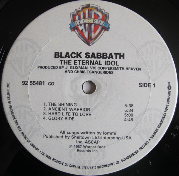 Black Sabbath : The Eternal Idol (LP, Album)