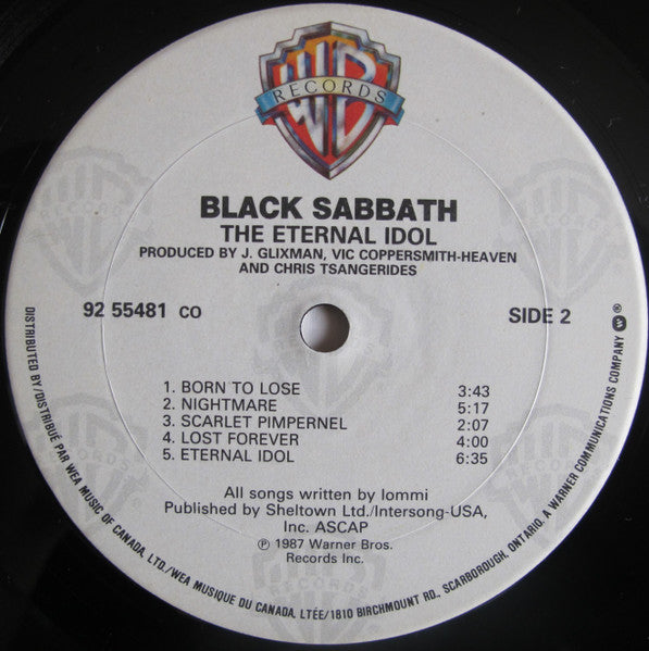 Black Sabbath : The Eternal Idol (LP, Album)