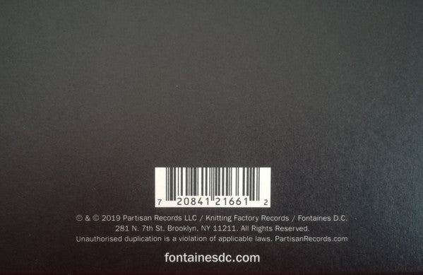 Fontaines D.C. : Dogrel (LP, Album, RE)