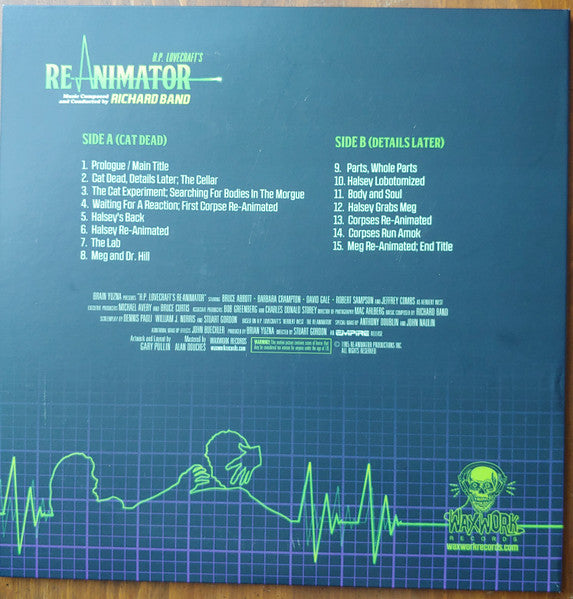 Richard Band : H.P. Lovecraft's Re-Animator (LP, Album, RE, RP, S/Edition, Gre)
