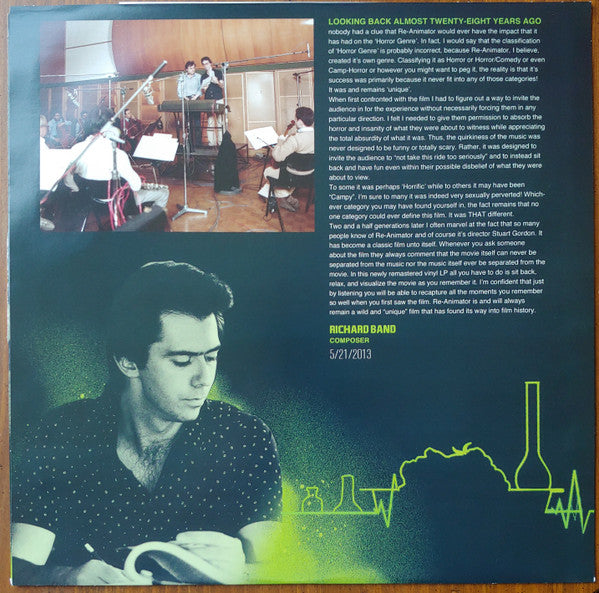 Richard Band : H.P. Lovecraft's Re-Animator (LP, Album, RE, RP, S/Edition, Gre)