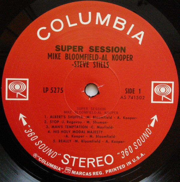 Mike Bloomfield / Al Kooper / Stephen Stills : Super Session (LP, Album, RE)