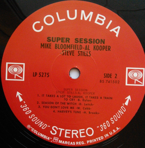 Mike Bloomfield / Al Kooper / Stephen Stills : Super Session (LP, Album, RE)