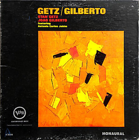 Stan Getz / João Gilberto Featuring Antonio Carlos Jobim : Getz / Gilberto (LP, Album, Mono)